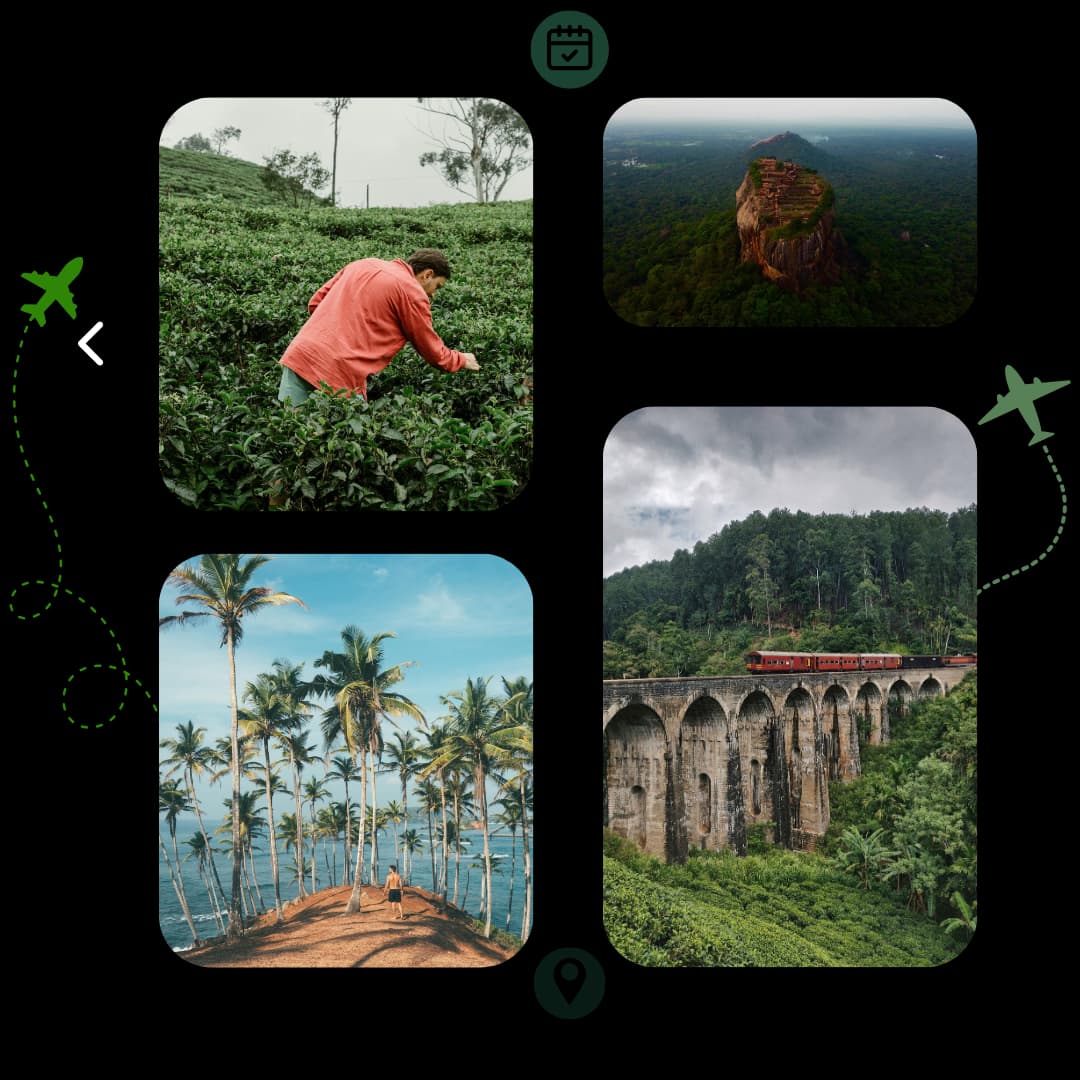 Beautiful Sri Lanka landscape showcasing beaches and mountains - Sasanlee Travels